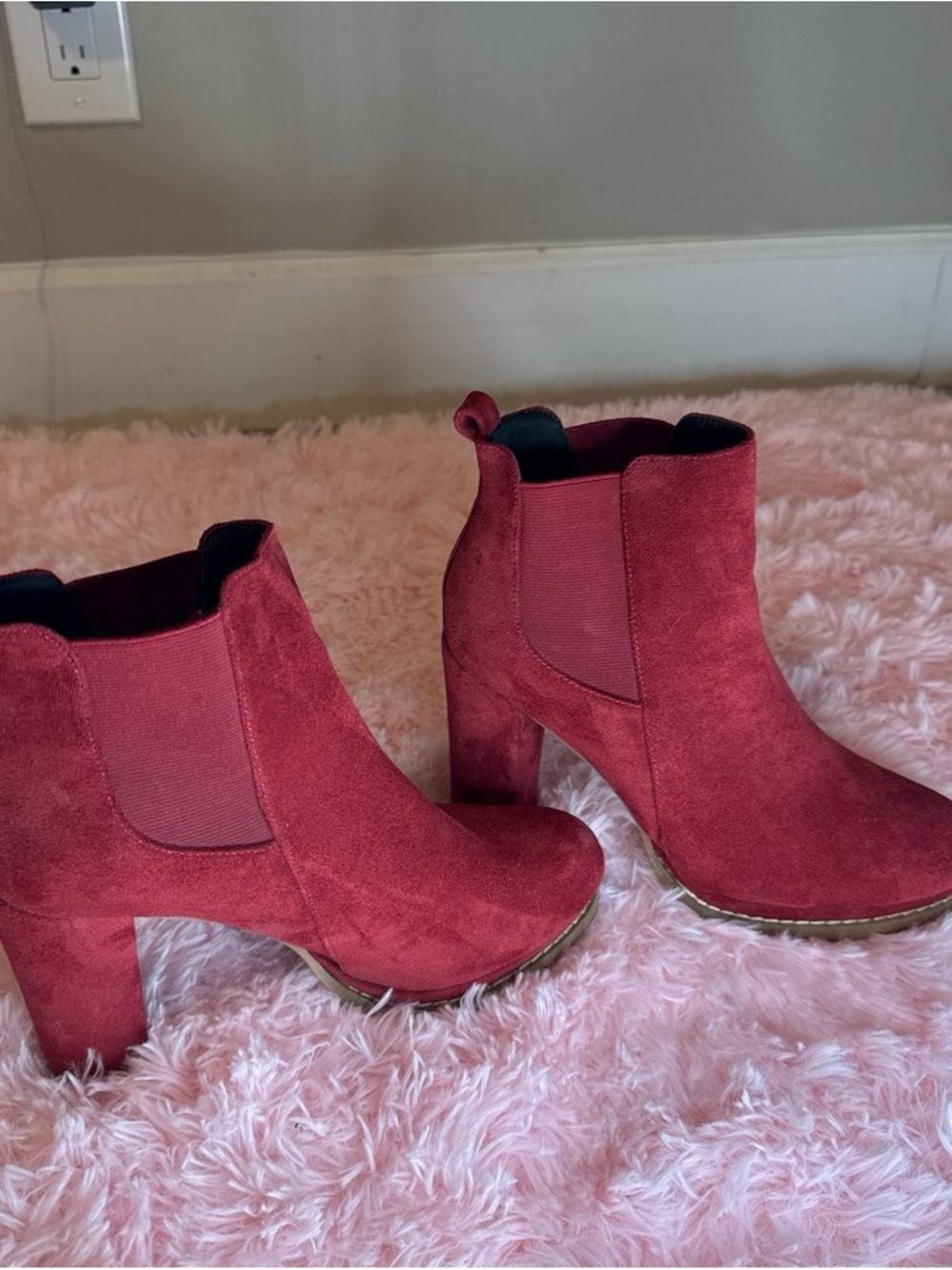 Women's Red Ankle Boots